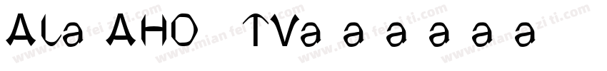AL-AHD TV字体转换